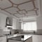 Ekena Millwork 78 34W x 78 34H x 14T Large Olivia Decorative Fretwork Wood Ceiling Panels, Walnut CELW79X79X0250OLVWA - alternate 2